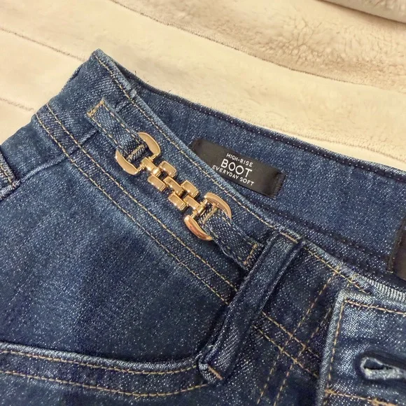 White House Black Market Dark Blue Flare Jeans